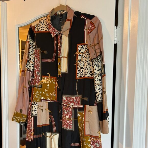 Zara Multicolor Patchwork Mini Dress - Picture 1 of 5